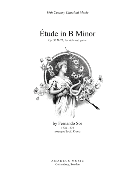 Étude (study) in B Minor Op. 35 No. 22 for viola and guitar (arr. K. Krantz)