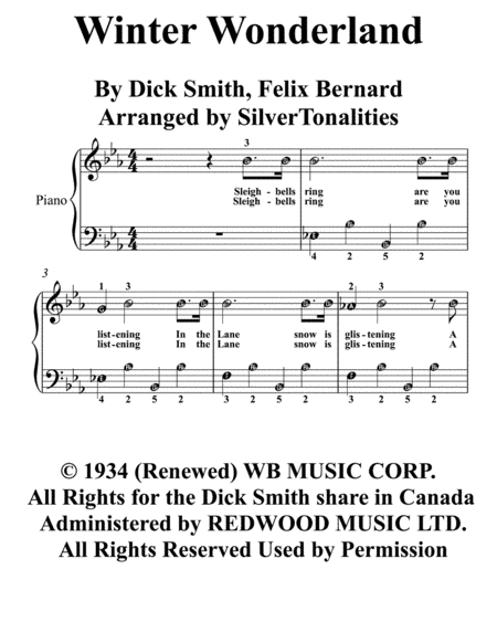 Winter Wonderland (arr. SilverTonalities)