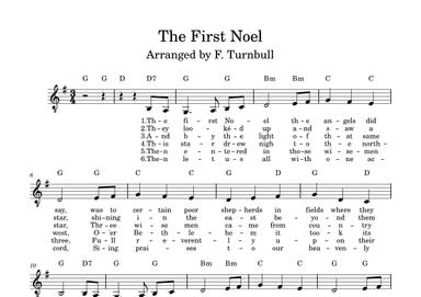 The First Noel (arr. F. Turnbull)