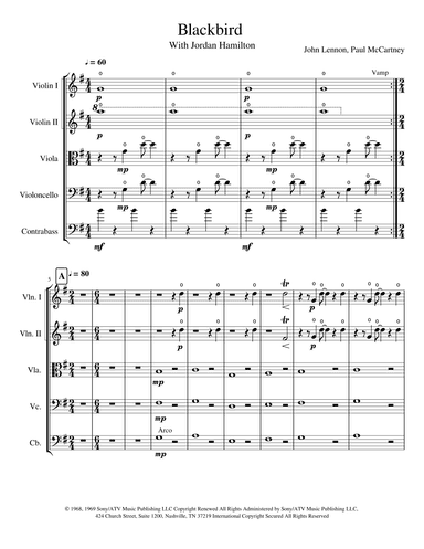 Blackbird (arr. Jordan Hamilton)