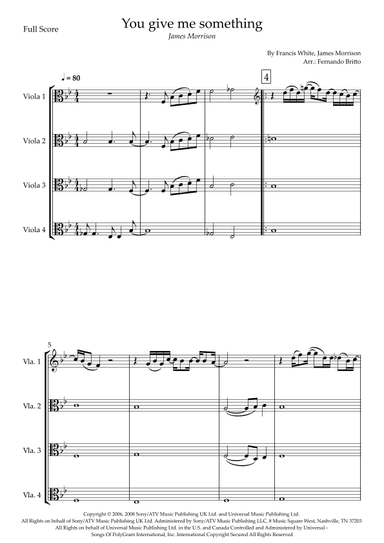 You Give Me Something (arr. Fernando Britto)