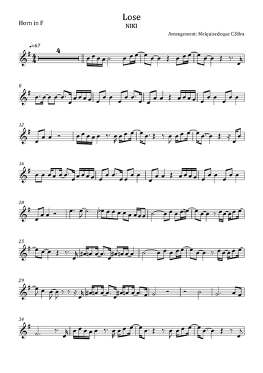 Lose (arr. Melquisedeque C.Silva)