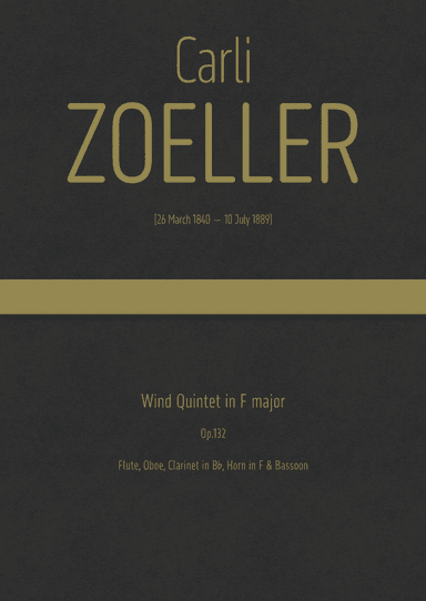 Zoeller - Wind Quintet in F major, Op.132 (arr. J.G. Cucó Barber)