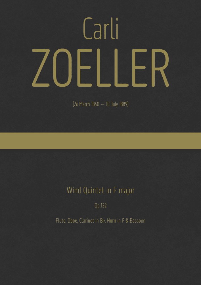 Zoeller - Wind Quintet in F major, Op.132 (arr. J.G. Cucó Barber)