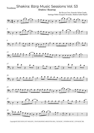 Shakira: Bzrp Music Sessions Vol. 53 (arr. Alex Nunes Rodrigues)
