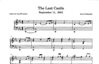 Last Castle Score (arr. jeff siesser)