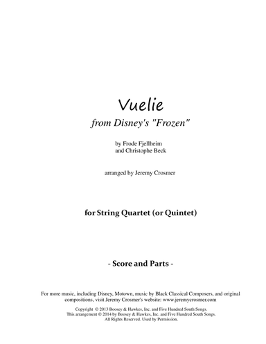 Vuelie (arr. Jeremy Crosmer)