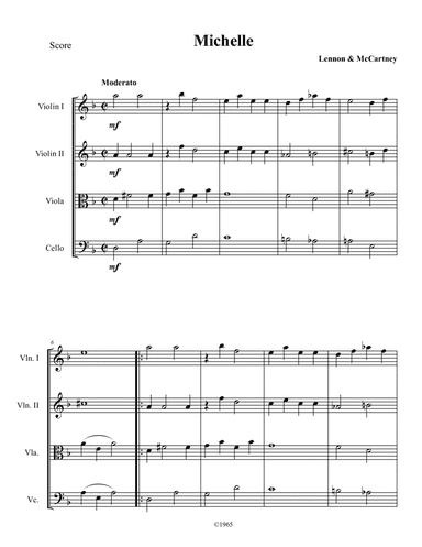 Michelle (arr. Tom Strauch)