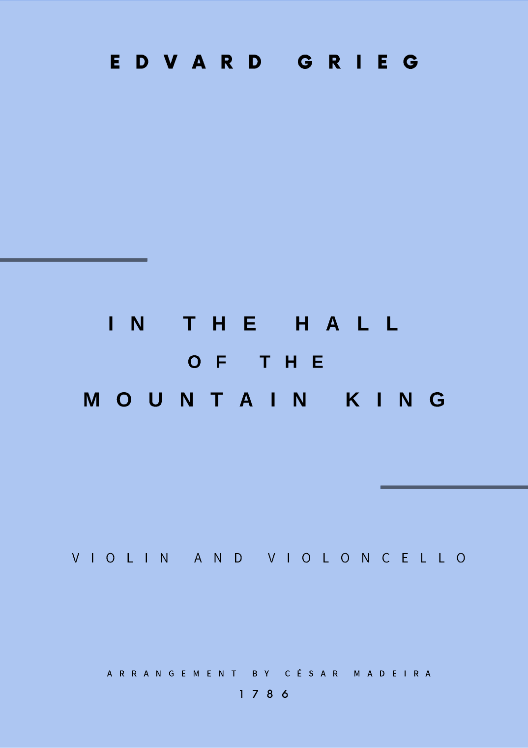 In The Hall Of The Mountain King - Violin and Cello (Full Score and Parts) (arr. César Madeira)