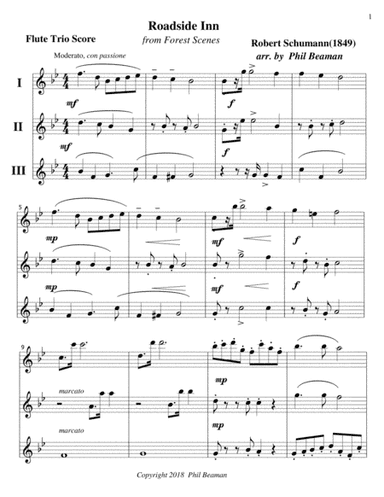 Roadside Inn - Flute Trio (arr. Phil Beaman)
