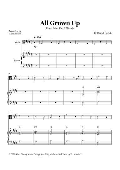 All Grown Up (arr. Márcio Silva)