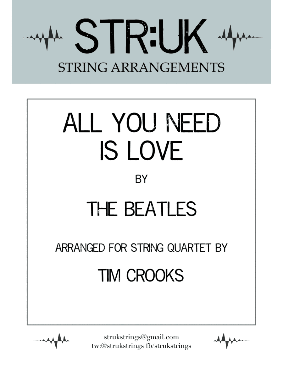 All You Need Is Love (arr. Tim Crooks)
