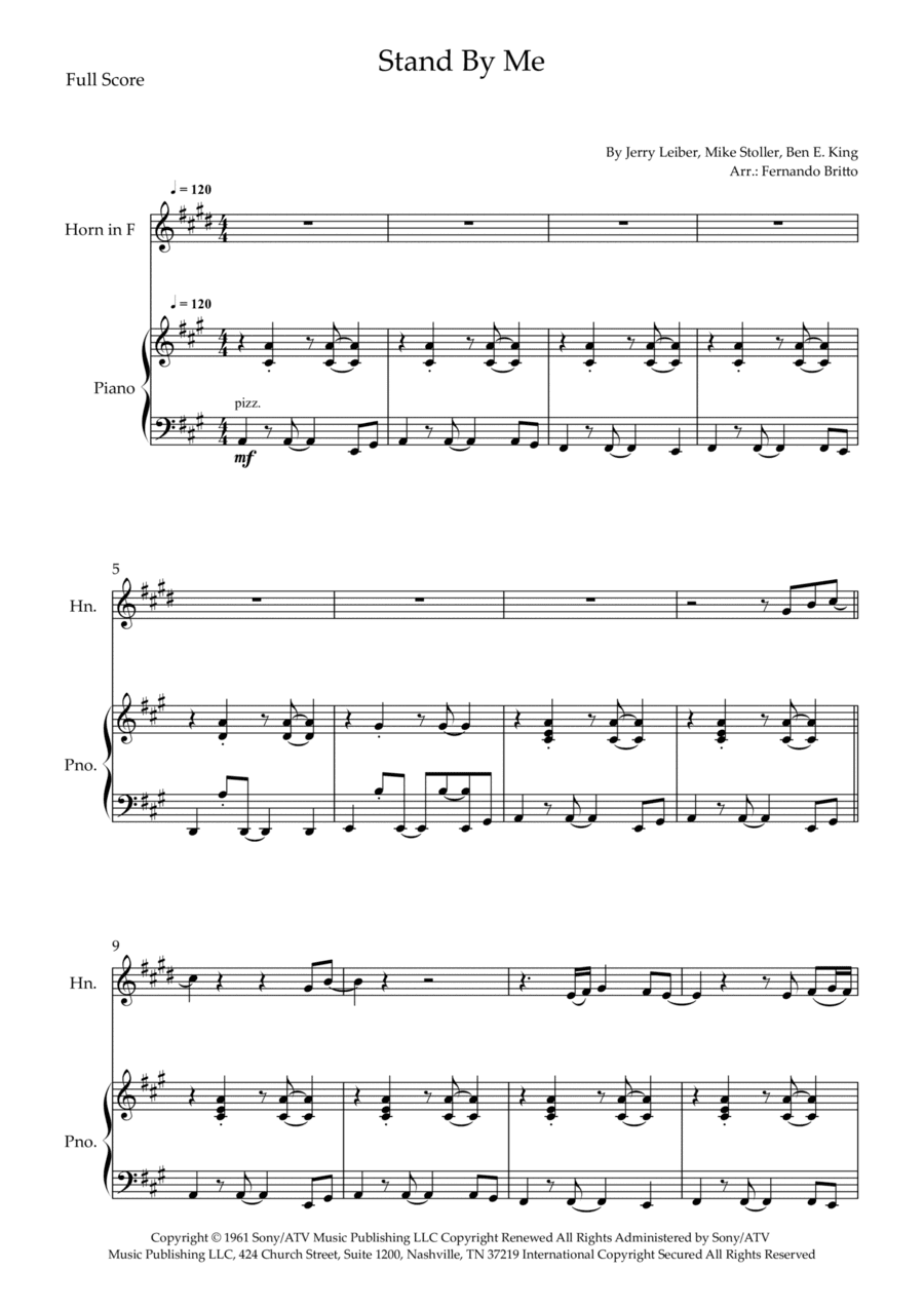 Stand By Me (arr. Fernando Britto)