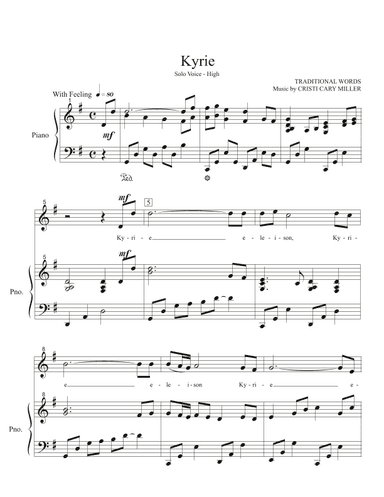 Kyrie (arr. Cristi Cary Miller)