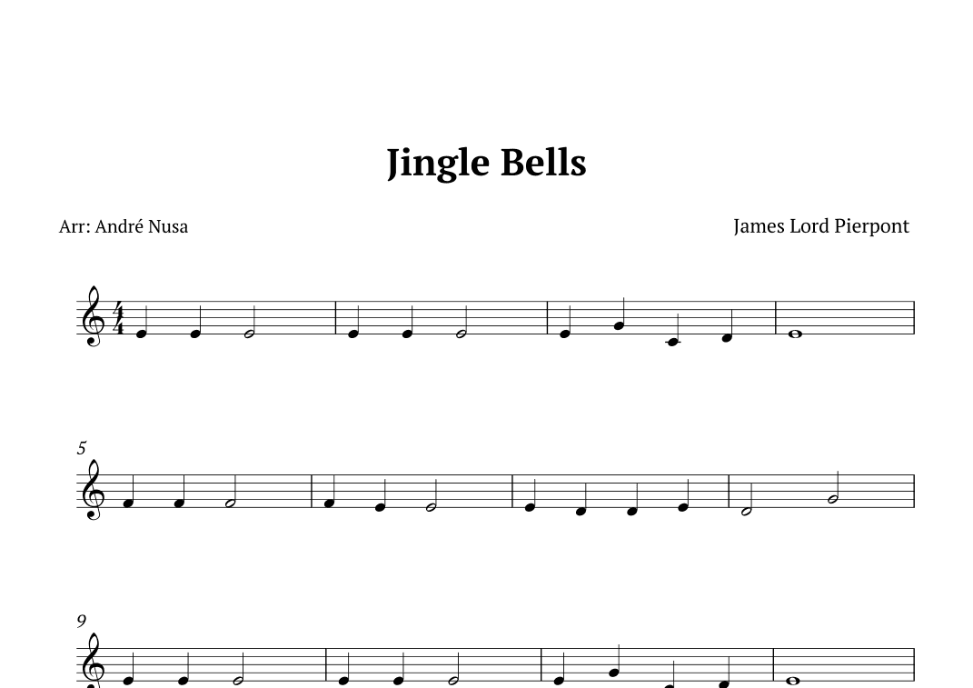 Jingle Bells (arr. André Nusa)