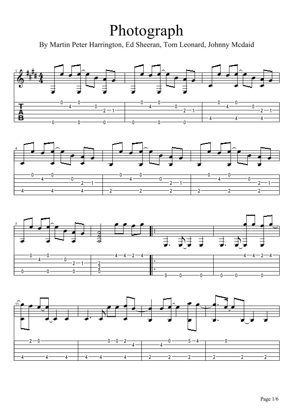 Photograph (arr. Denner Camilo)