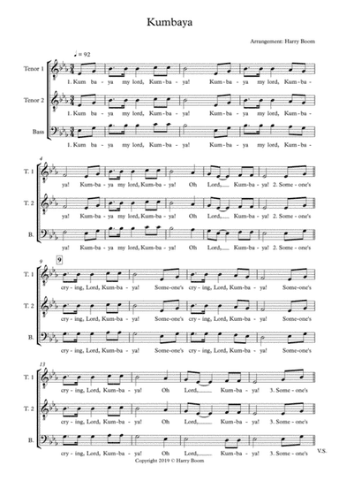 Kumbaya TTB (arr. Harry Boom)