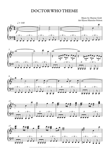 Doctor Who Theme (arr. Elyssa Hinrichs-Nelson)