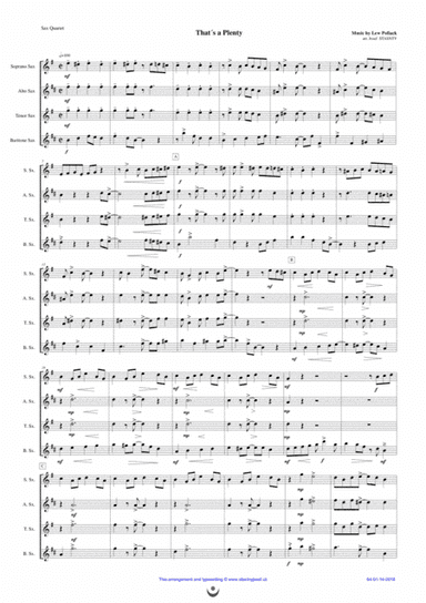 That´s a Plenty (arr. Josef STASTNY)