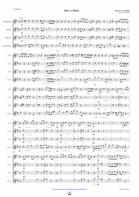 That´s a Plenty (arr. Josef STASTNY)