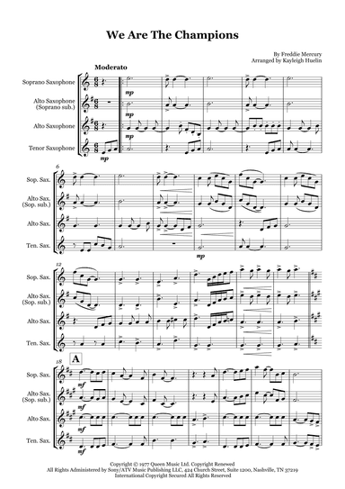 We Are The Champions (arr. Kayleigh Huelin)