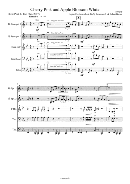 Cherry Pink And Apple Blossom White (arr. Peet du Toit)