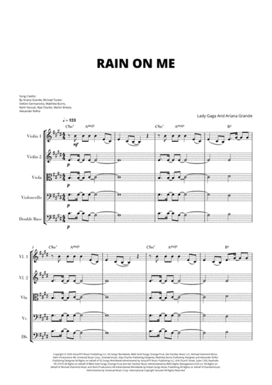 Rain On Me (arr. Cadenza Editions)