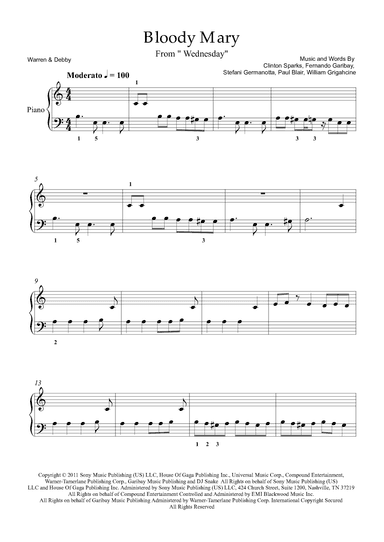 Bloody Mary (arr. Warren & Debby)