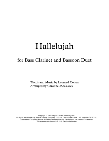 Hallelujah (arr. Caroline McCaskey)