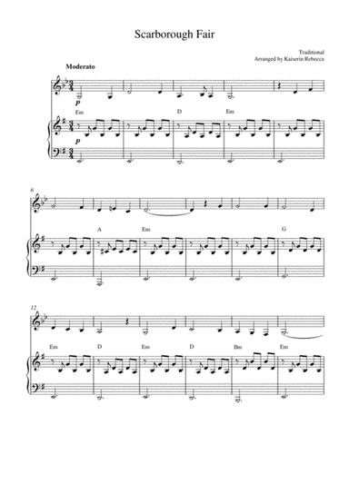 Scarborough Fair (arr. Kaiserin Rebecca)