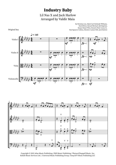 Industry Baby (arr. Valdir Maia)