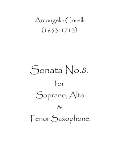 Sonata No.8 (arr. Spence Bundy)