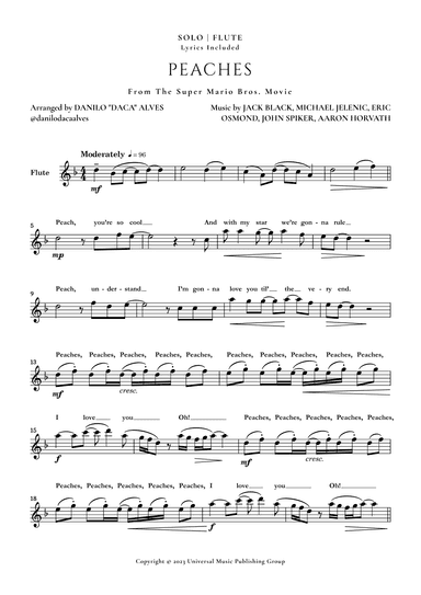 Peaches (arr. Danilo "Daca" Alves)