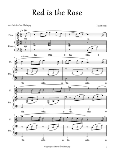 Red Is the Rose (arr. Marie-Ève Mainguy)