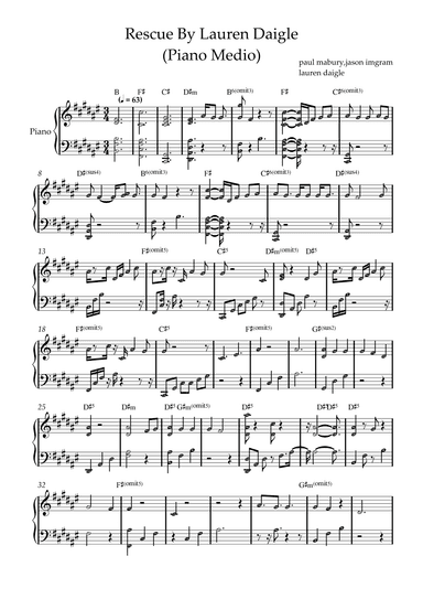 Rescue (arr. by ezequiel)