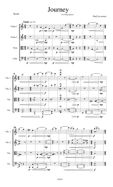 Journey (For String Quartet)