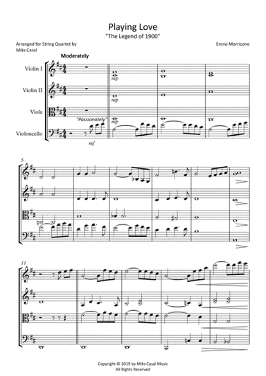 Playing Love (arr. Miks Casal)