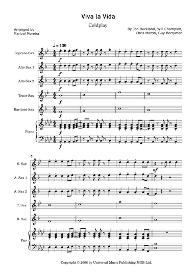 Viva La Vida (arr. Marival Moreira)