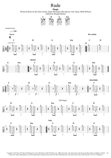 Rude (arr. Douglas Becker)