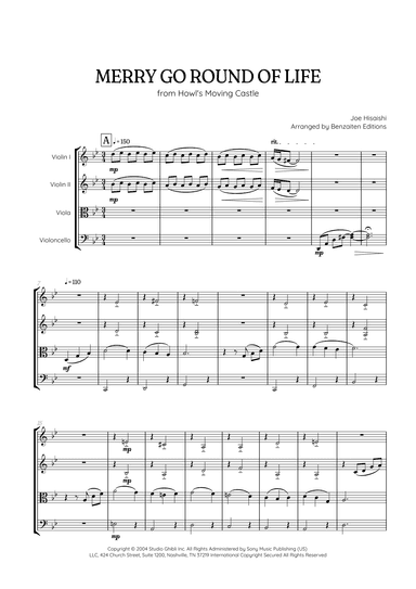 Merry-go-round Of Life (arr. Benzaiten Editions)