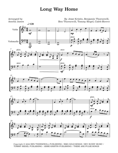 Long Way Home (arr. Amelia James)