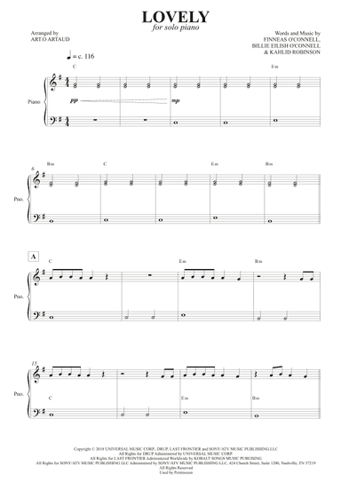 Lovely (arr. Art.o Artaud)