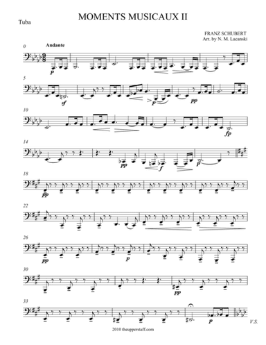 Moments Musicaux II (arr. Nick Lacanski)