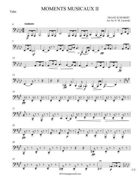 Moments Musicaux II (arr. Nick Lacanski)