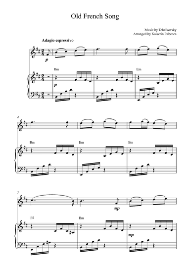 Old French Song (arr. Kaiserin Rebecca)