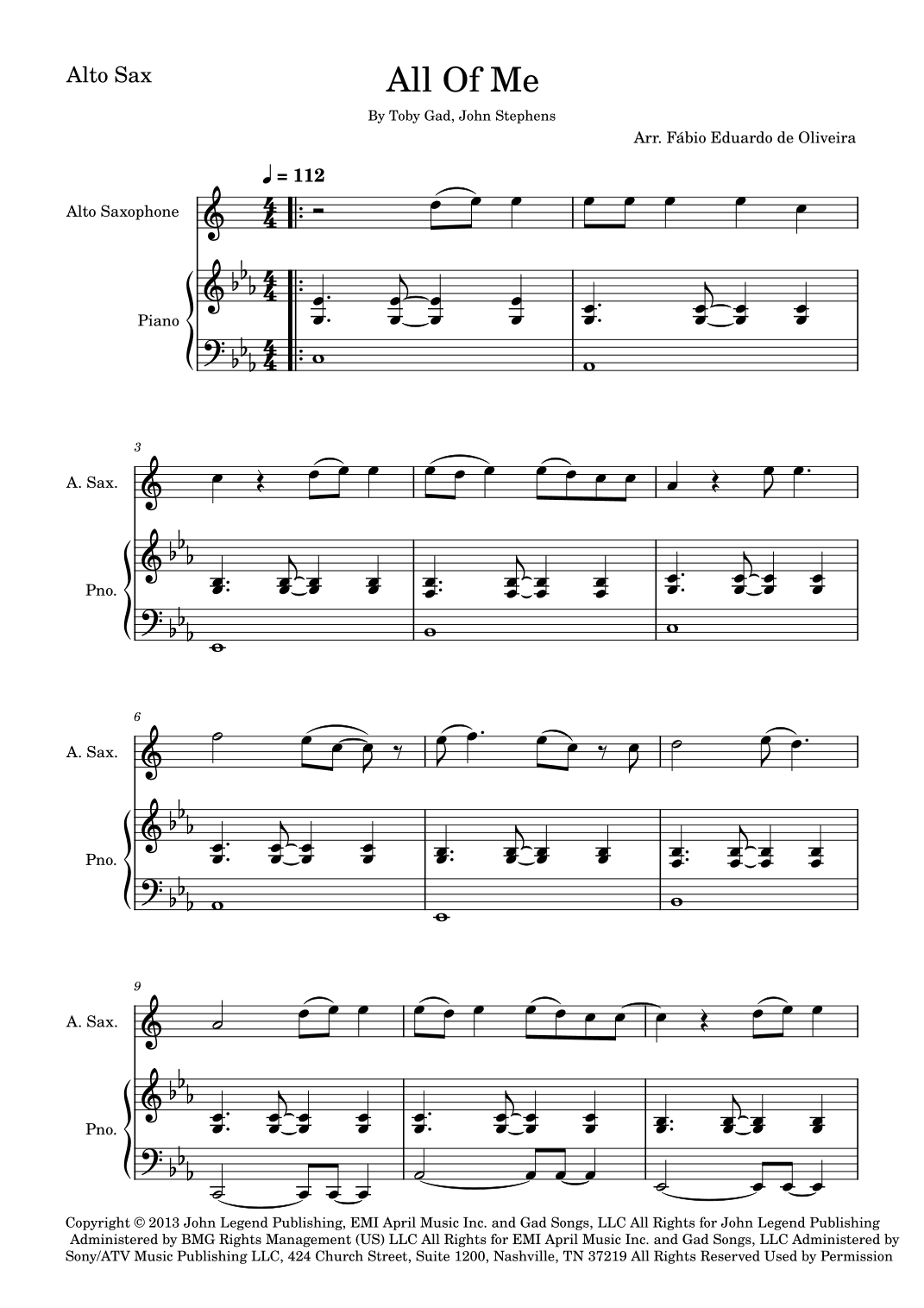 All Of Me (arr. Fabio Eduardo de Oliveira)