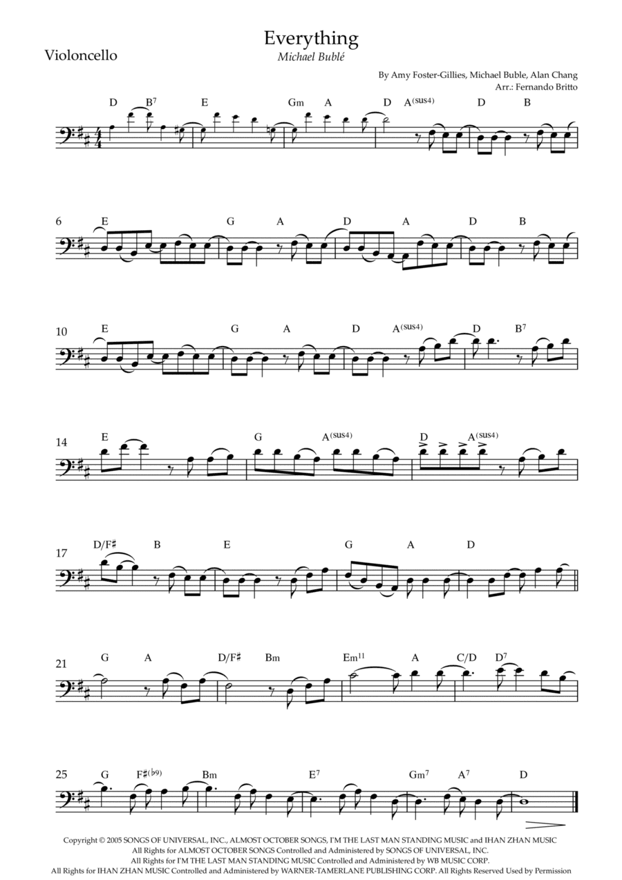 Everything (arr. Fernando Britto)