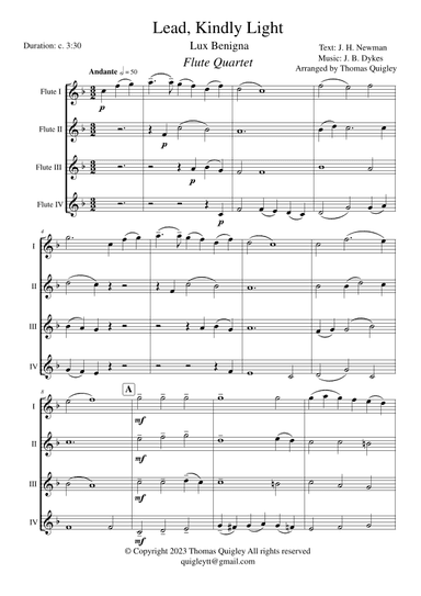 Lead, Kindly Light (arr. Thomas Quigley)