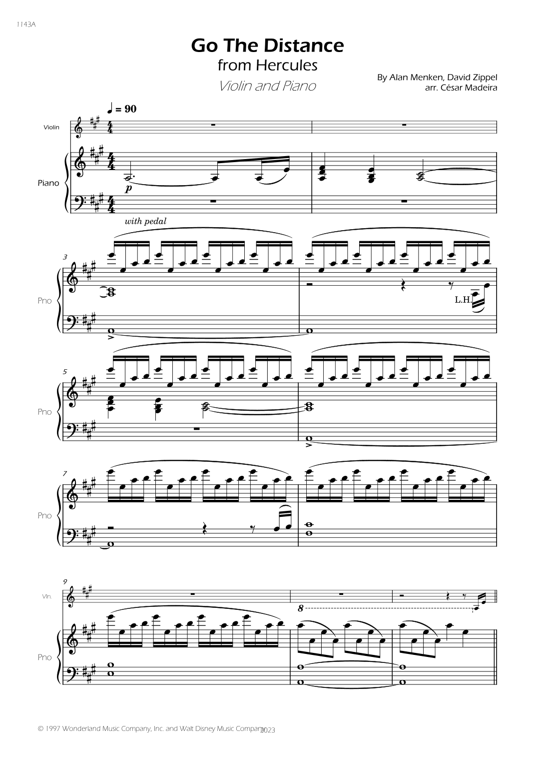 Go The Distance (arr. César Madeira)
