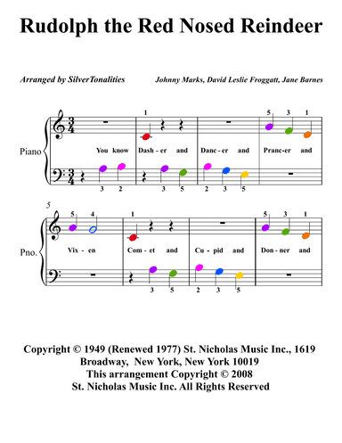 Rudolph The Red-nosed Reindeer (arr. SilverTonalities)